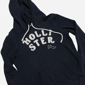 Womens Y2K Preppy Surf Hollister Co. Pullover Hoodie Size L